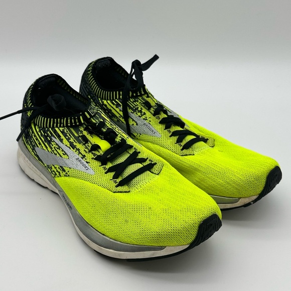 Brooks Ricochet Men\'s Athletic Shoes - Neon Yellow and Black main image 4